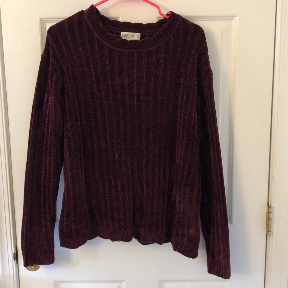 Maroon sweater Ava & VIV (Target brand)